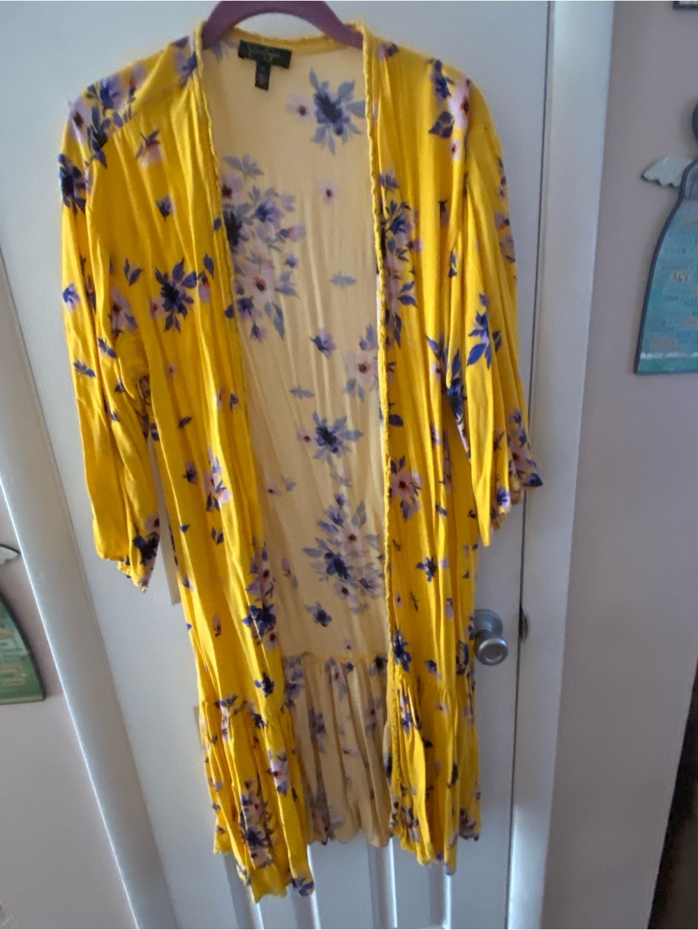 Jessica Simpson Floral Duster Cardigan